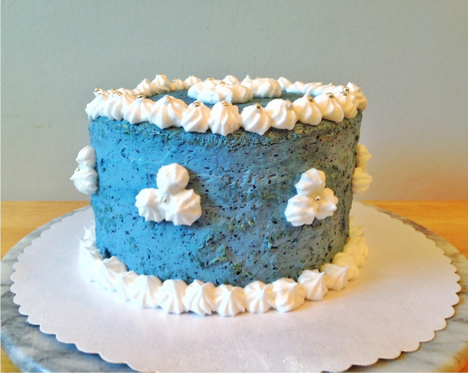 Blaue Torte